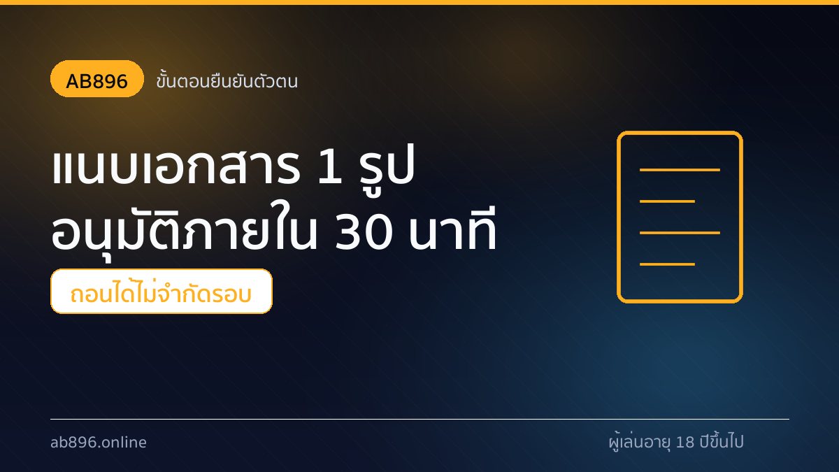 ขั้นตอนยืนยันตัวตน AB896 ใช้บัตรประชาชนและหน้าจอแอปธนาคาร
